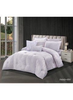 Comforter Set With Soft Silky Jacquard Fabric And A Modern And Distinctive Pattern That Satisfies All Tastes 8 Pieces King Size