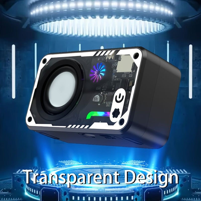 White Wireless Speaker Portable Mini Mechanical Style Cool Bluetooth Speaker - Image 5