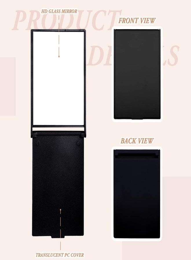 Queekay مرآة مكياج قابلة للطي صغيرة 16 قطعة 2 × 3 × 0.2 بوصة من كويكي - Image 3