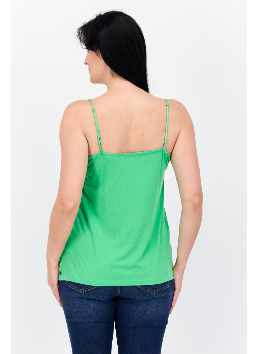 Women V Neck Sleeveless Plain Top, Green - pzsku/ZEBB4FDBA215535200429Z/45/_/1737642007/992c3f20-c262-4aff-9105-827b2447a603