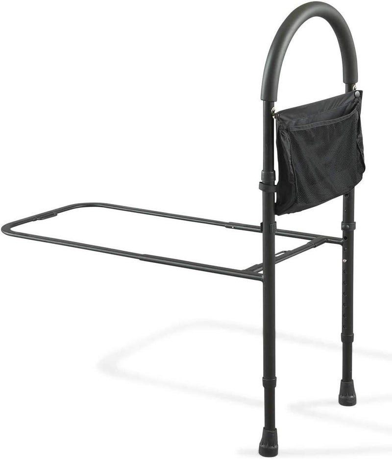 DIALDRCARE Aluminum Adjustable Bedside Safety and Stability Bed Assist Rail Handle (Black), for Kid - Image 1