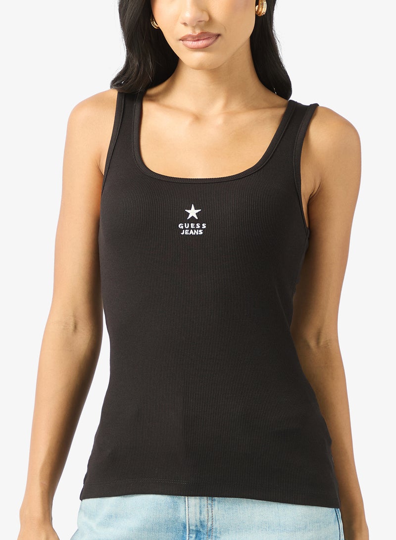 GUESS Slim Fit Ribbed Tank Top - Image 3