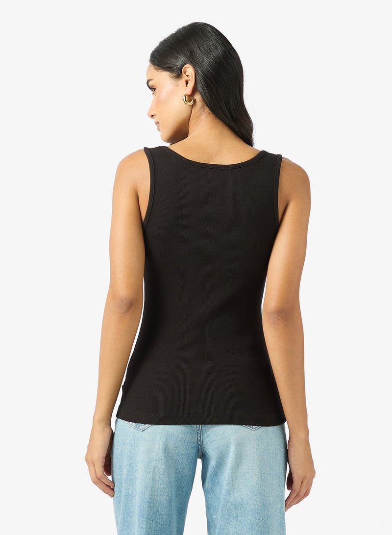 GUESS Slim Fit Ribbed Tank Top - Image 2