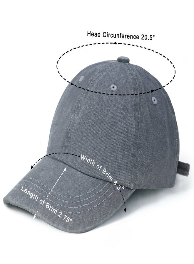 Eohak Kids Distresed-Washed Baseball Hat Infant Toddler Baby Boy Girl Hats Distresed for 2-8 Years - Image 5
