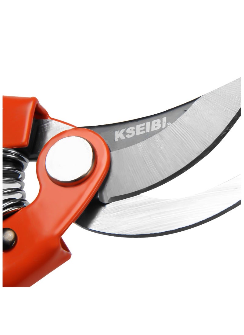 KSEIBI - General Garden Pruning Shears, 190MM, Plant Cutting Scissors with Sharp Precision-Ground Steel Blade, Sharp Gardening Hand Pruner for Garden Harvesting Fruits, Trimming Flowers and Plants. - Image 1