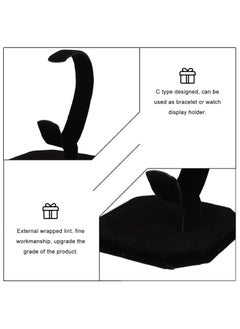Oasisgalore Watch and Jewelry Display Stand, Black C-Type Organizer for Men’s Necklace, Bracelet, and Watches  - Image 4