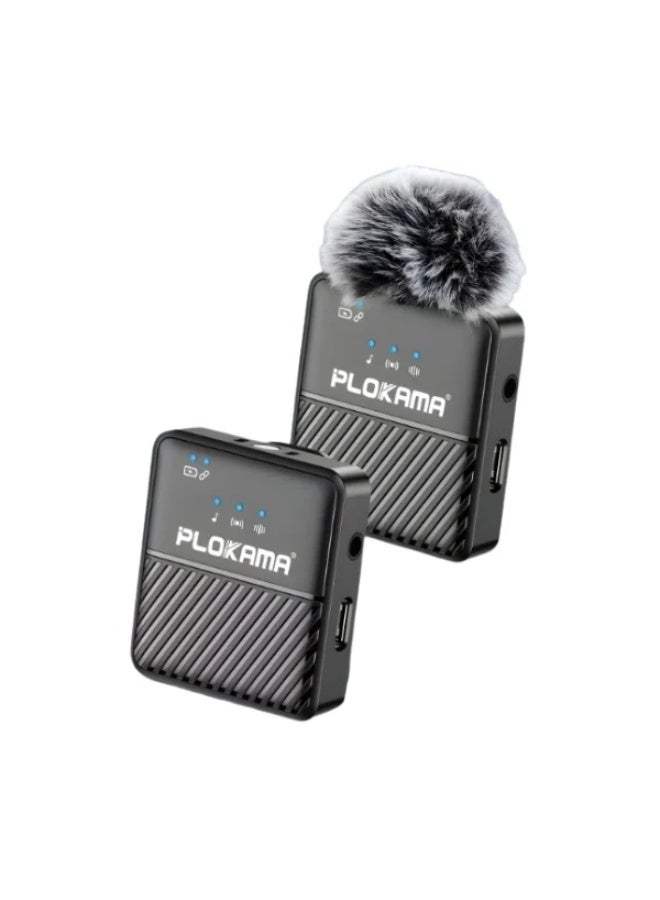 التخطيط ميكروفون لافاليرلاسلكي PLOKAMA VM-60 - صوت نقي؛ تقليل ضوضاء؛ Plug & Play للبث والتصويرببطاريه 200 امبير - Image 2