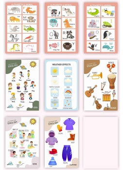 HSN Special English Alphabet First Words Educational Card for Children 7X10 cm Cardboard 26 Pieces Educational Cards  - Image 2