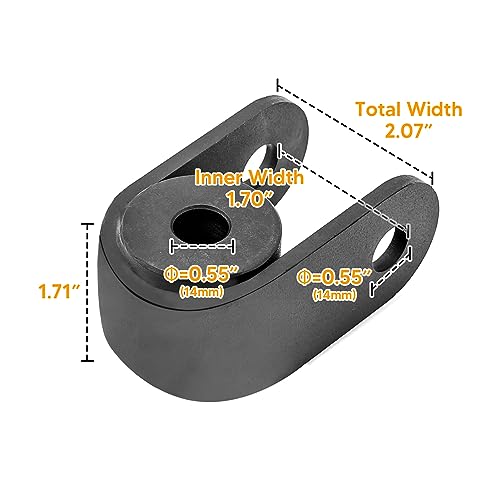 WeiSen 2-3" Rear Shock Lift Leveling Extension Kit Compatible with Chevrolet Silverado 1500 Tahoe Suburban 1500 1999-2024 Fit GMC Sierra Yukon 2WD/4WD - Image 2