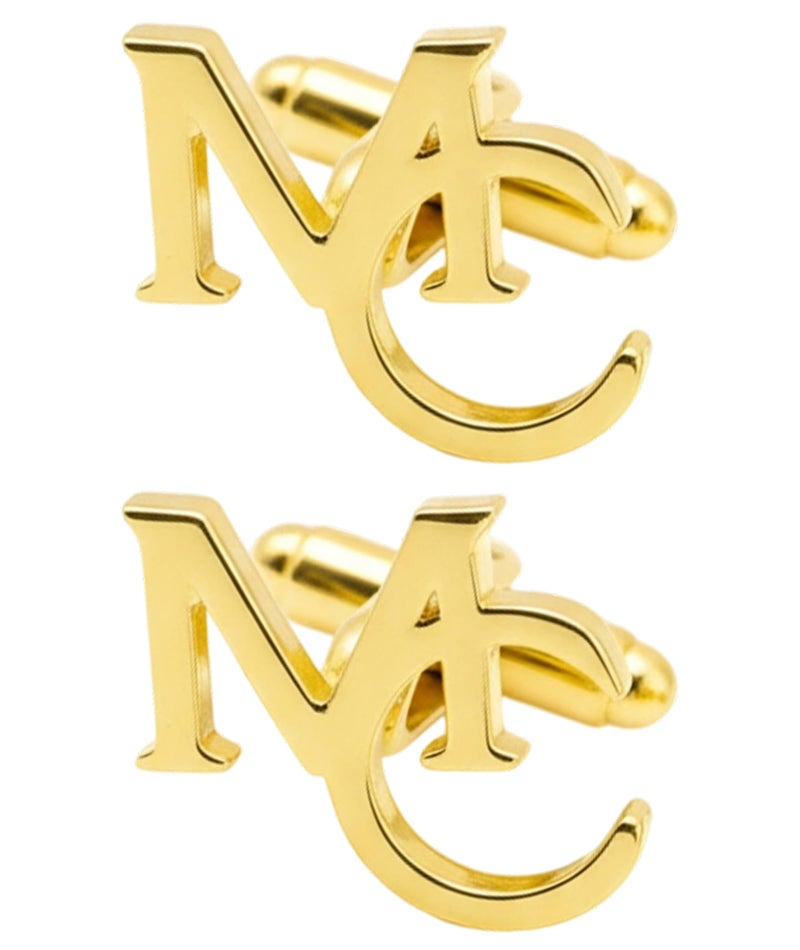 SonaBhu Cufflinks for Men,Formal Cufflinks,gold,Pair of Elegant Cufflinks - Image 1