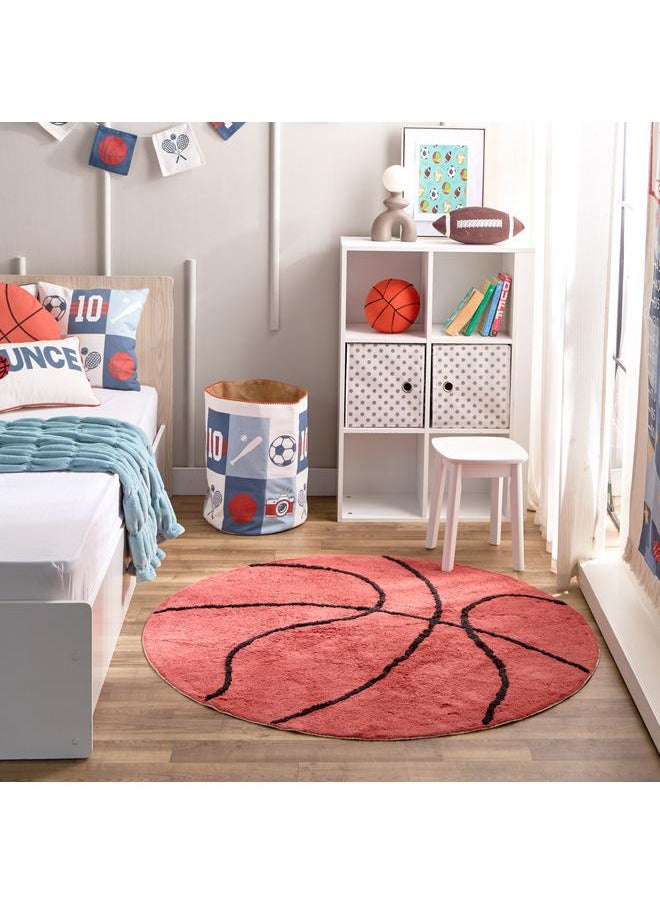 ARCADE - Basketball Shaped Tufted Rug 120 Cm - Image 1