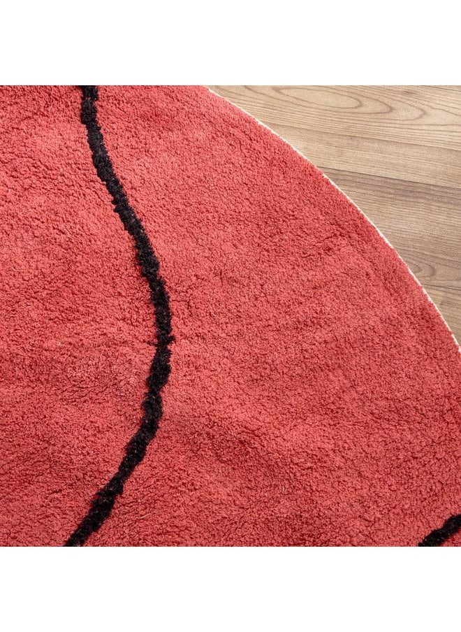 ARCADE - Basketball Shaped Tufted Rug 120 Cm - Image 1