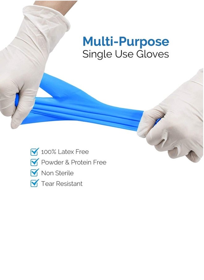 Gesalife Powder Free Disposable Vinyl Blue Gloves 100 Pieces  - Image 2