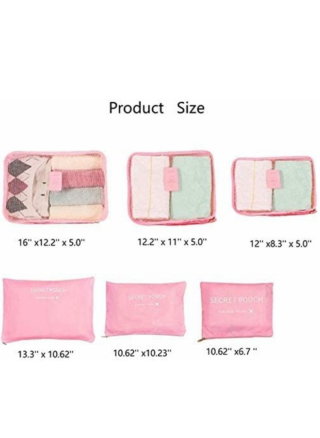 Cool Baby - Pack of 6 Packing Cubes-Travel Clothe Storage Bag - Image 1
