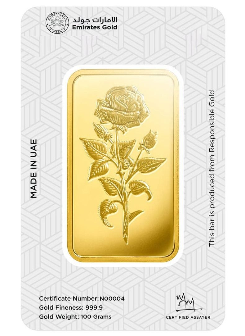 الإمارات جولد - سبيكة 100 جرام ذهب بيور جولد عيار 999.9 نقاء - Image 1