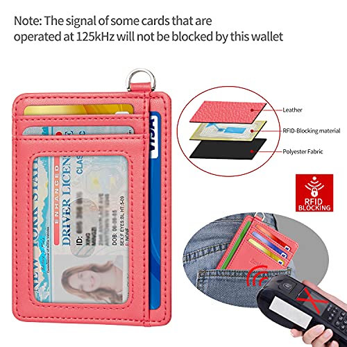 EcoVision Slim Minimalist Front Pocket Wallet, RFID Blocking Credit Card Holder Wallet with Detachable D-Shackle for Men Women - Image 4
