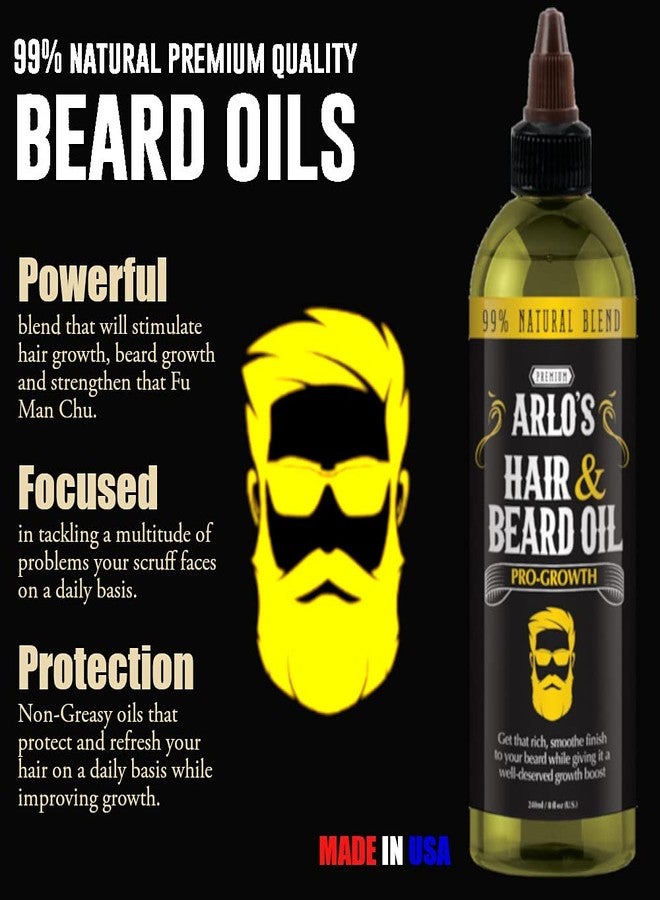 Arlo's Pro-Growth Hair and Beard Oil 8 oz. - Hair Oil, Mustache Oil and Beard Oil Growth - Image 2