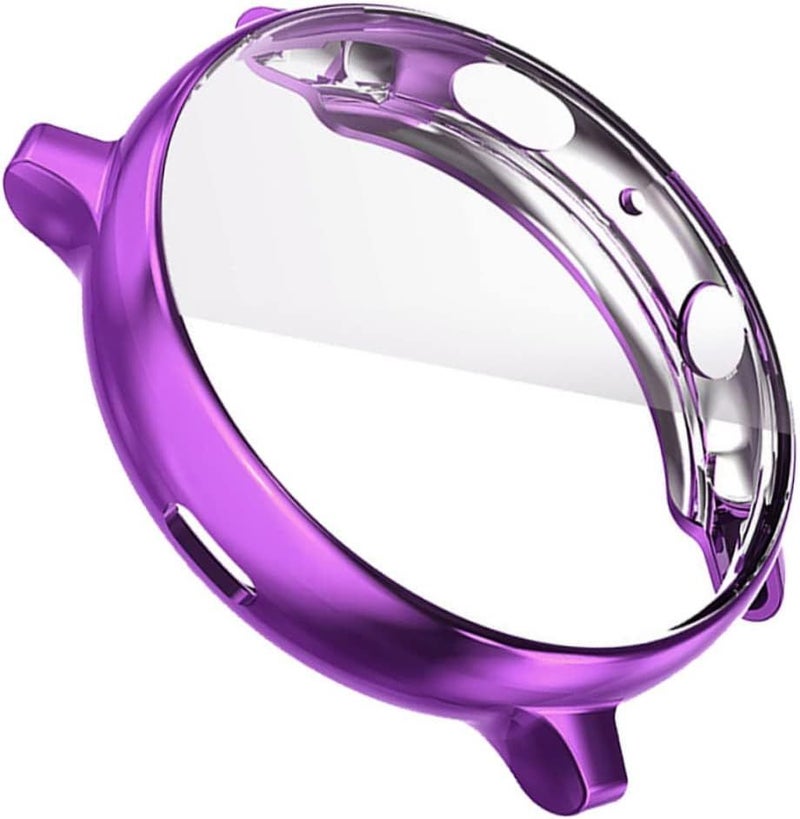 Purple TPU Protective Case for Watch Active Scratch Cover Secure Fit - Image 1