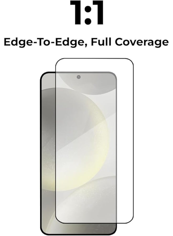 جلاسولوجي Screen Protector for Samsung Galaxy S24 Plus, 9H Tempered Glass, Full Coverage, HD Clarity, Fingerprint ID Compatible - Image 5