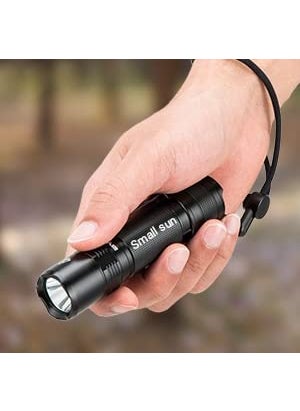 Aizdihar Rechargeable Small Sun Warranty 1 Year Across 78 Countries International Standard zoomable Long Range Flashlight Premium Torch Aluminium Alloy auto Rechargeable up to 30 Percent LED Torch Flashlight  - Image 1