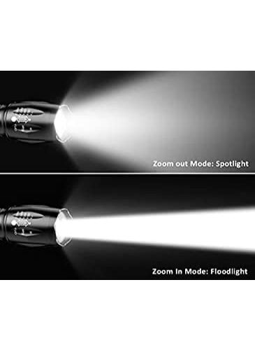 Aizdihar Rechargeable Small Sun Warranty 1 Year Across 78 Countries International Standard zoomable Long Range Flashlight Premium Torch Aluminium Alloy auto Rechargeable up to 30 Percent LED Torch Flashlight  - Image 3