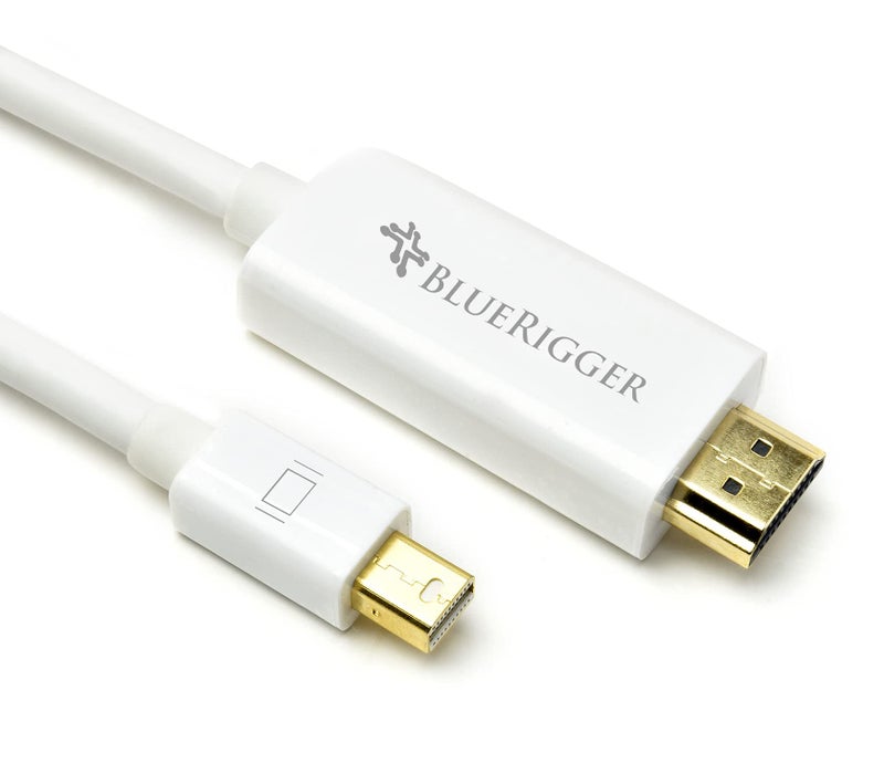 BlueRigger 4K Mini DisplayPort to HDMI 2.0 Cable, Thunderbolt 2 to HDMI Cable UHD, Mini DP to HDMI, Surface to HDMI, HDMI Cable for Surface Pro, Mac, Monitor, Projector etc – (10FT/3 Meter) - Image 1