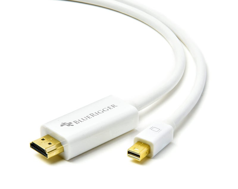 BlueRigger 4K Mini DisplayPort to HDMI 2.0 Cable, Thunderbolt 2 to HDMI Cable UHD, Mini DP to HDMI, Surface to HDMI, HDMI Cable for Surface Pro, Mac, Monitor, Projector etc – (10FT/3 Meter) - Image 3