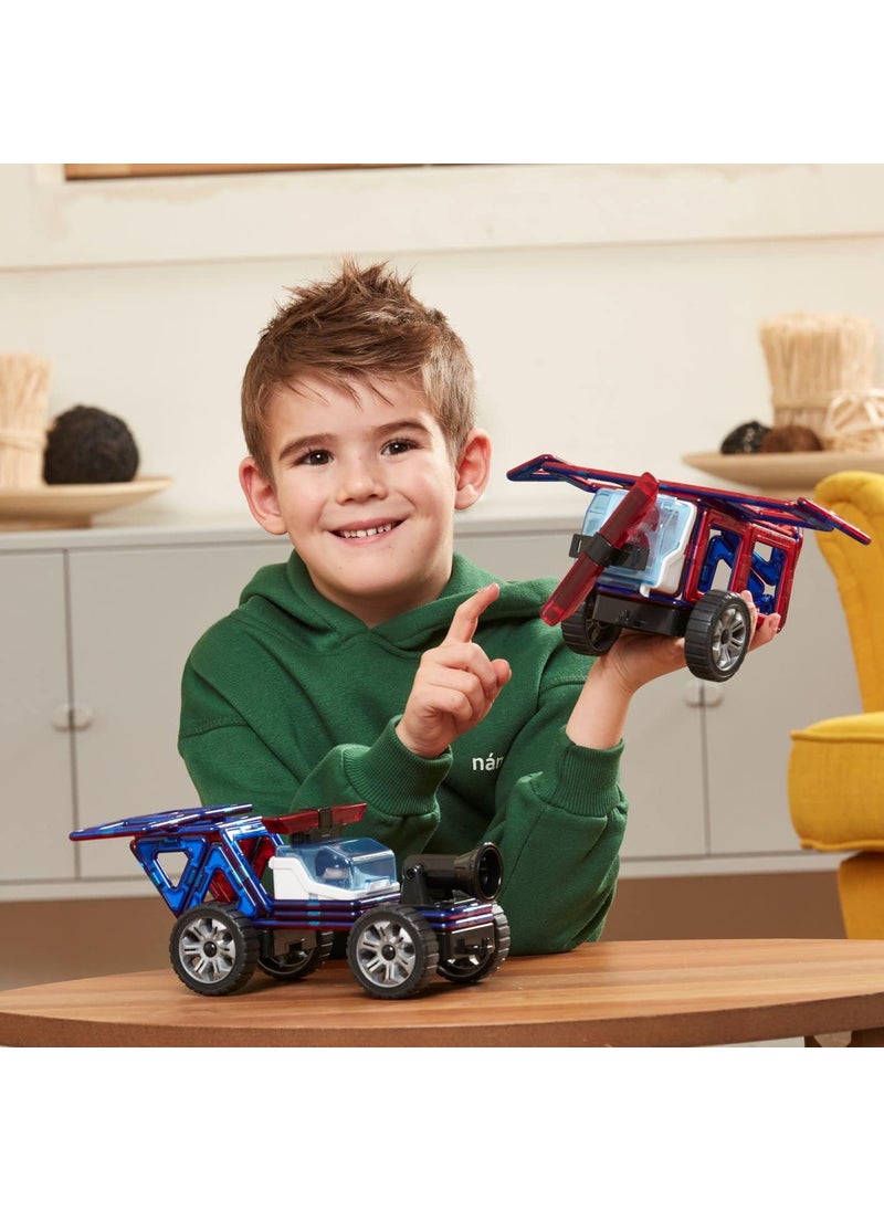 Magformers Magformers Amazing Police and Rescue 26Pc Set  Magnetic Tiles for STEM Development and Critical Thinking  Magnetic Blocks and Building Tiles to Develop ProblemSolving Ability and Shape Recognition  - Image 2