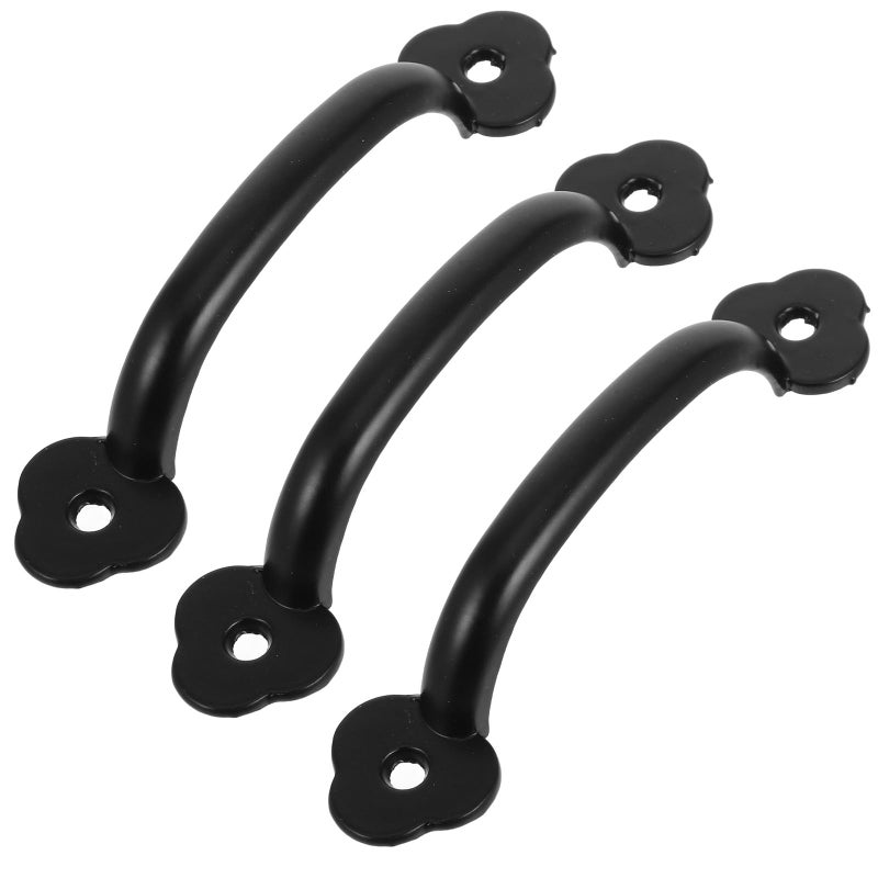 Antique Black Alloy Pull Handles 3Pcs For Cabinet Drawer Closet Vintage Hardware - Image 2