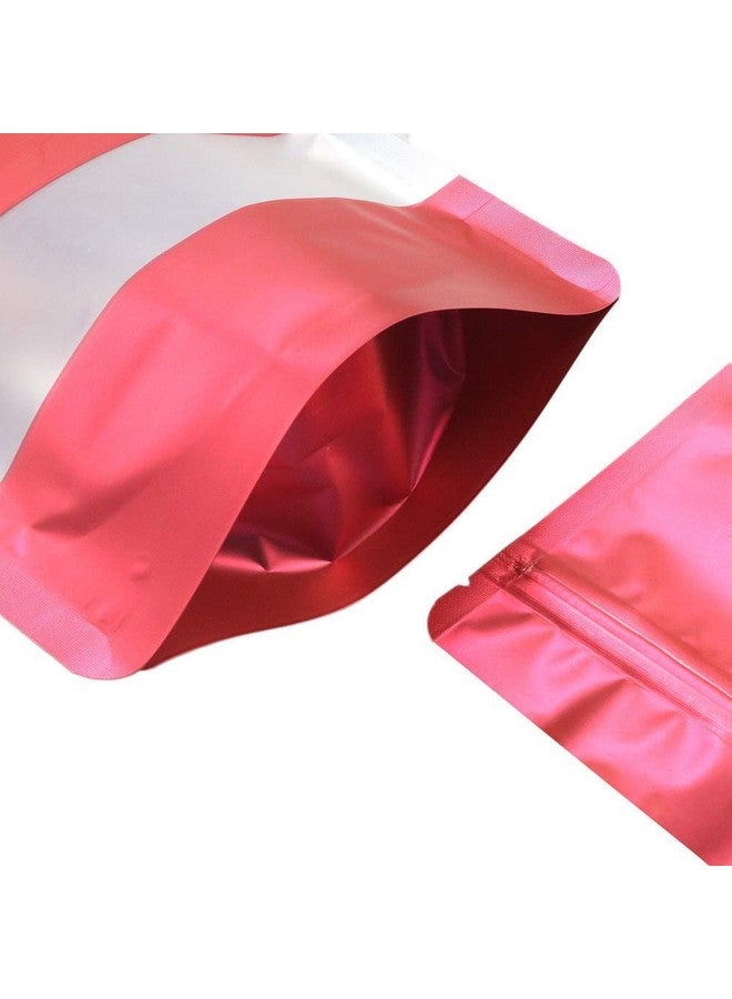 Deera Deera Ziplock Standee Pouch - Resealable Polyester Bags, Perfect for Packaging, Storage, and More (Red)(135mm x 220mm)(Pack of 50)  - Image 5