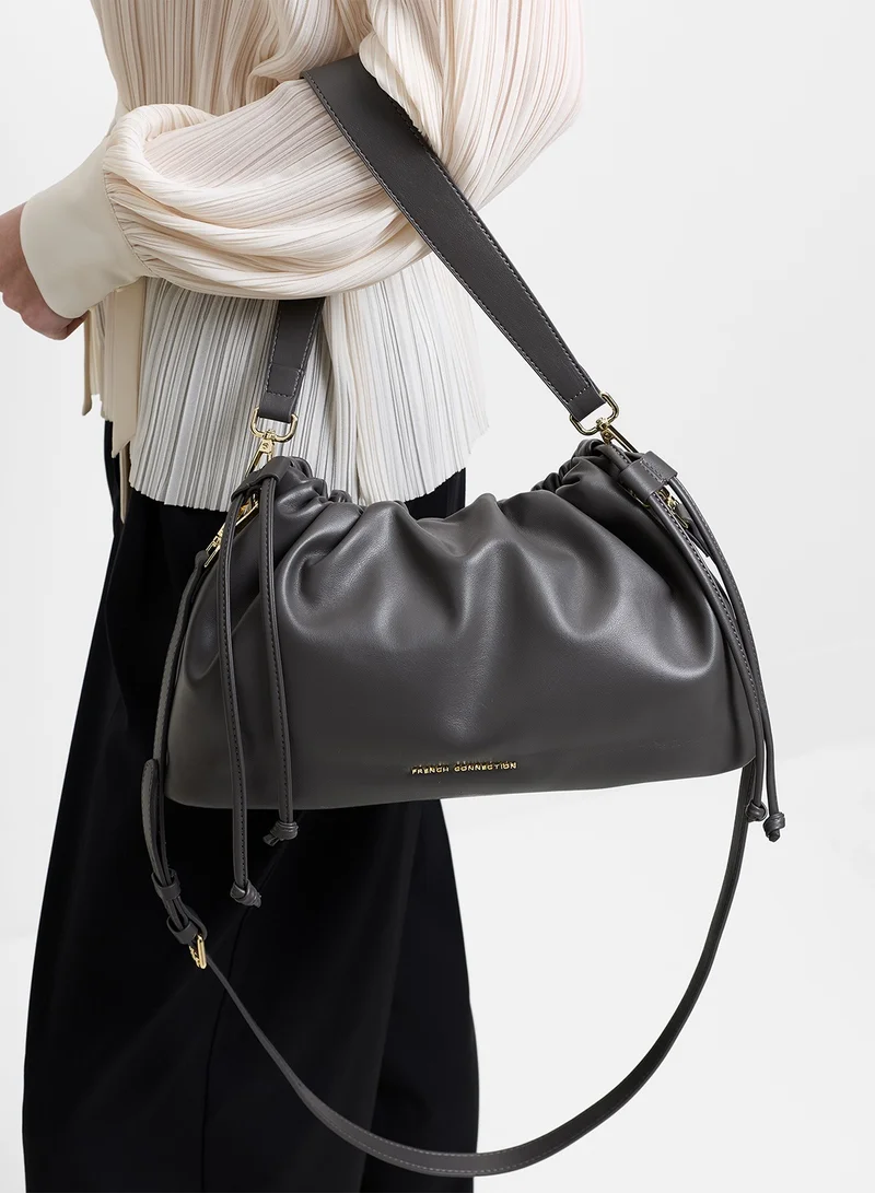 French Connection Women Grey Isabeau Shoulder Bag