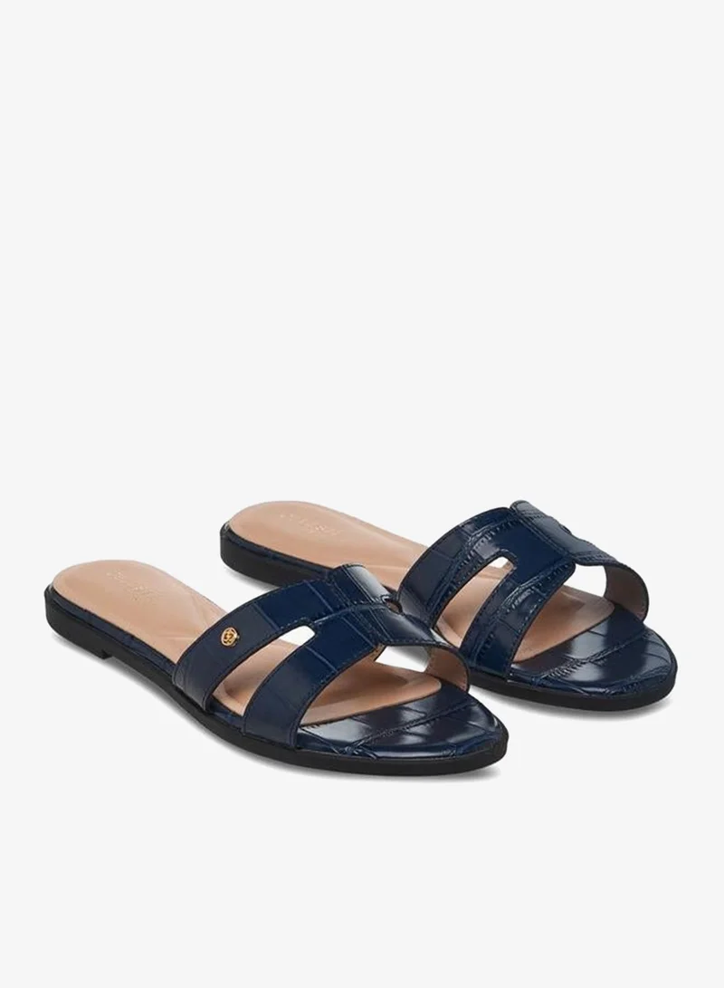Celeste Women Animal Textured Slip-On Sandals