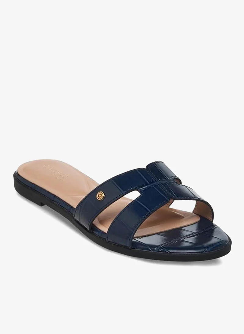 Celeste Women Animal Textured Slip-On Sandals
