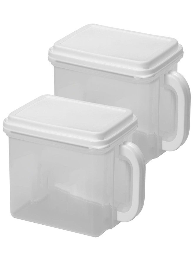 Buddeez Cereal Containers Storage - Airtight Food Storage Containers with Lids - BPA Free Plastic Food Dispenser 21 Cup White - Image 1