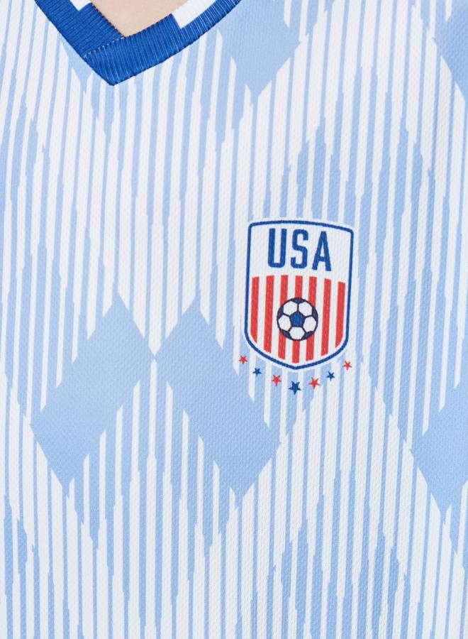 Styli Teen USA Print Jersey T-Shirt and Shorts FIFA Football Set - Image 4
