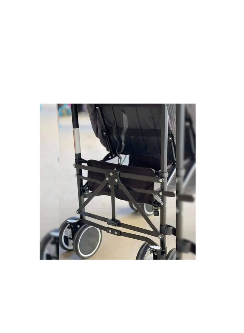 شيكو عربة أطفال شيكو عكاز جراي بتبطين دبل لراحه الطفل أثناء الجلوس والنوم وبها سله تخزين لاساسيات الطفل أثناء الرحلة - Image 5