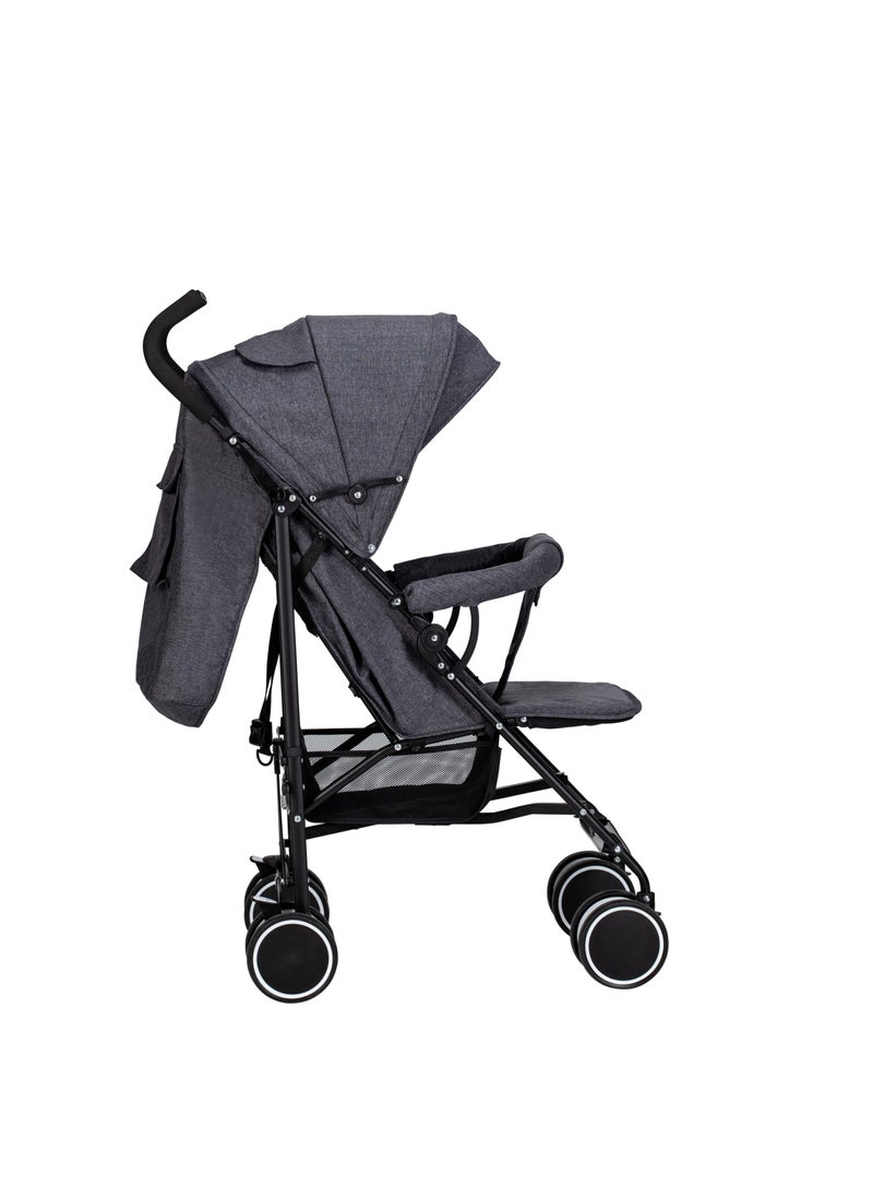 Generic - Chicco gray crutch stroller with double padding for the child's comfort while sitting and sleeping and has a storage basket for the child's essentials during the trip - Image 1