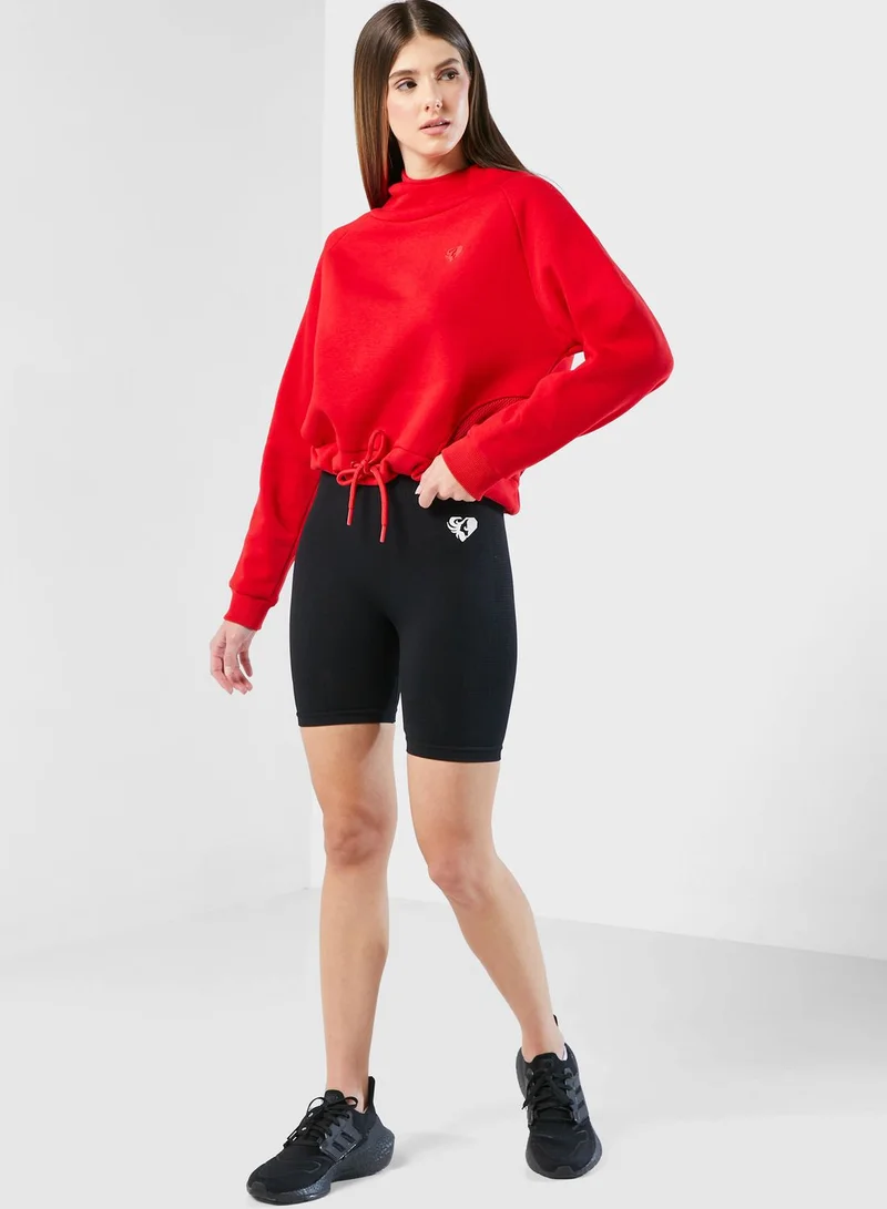 Womens Best True Mesh Cropped Hoodie