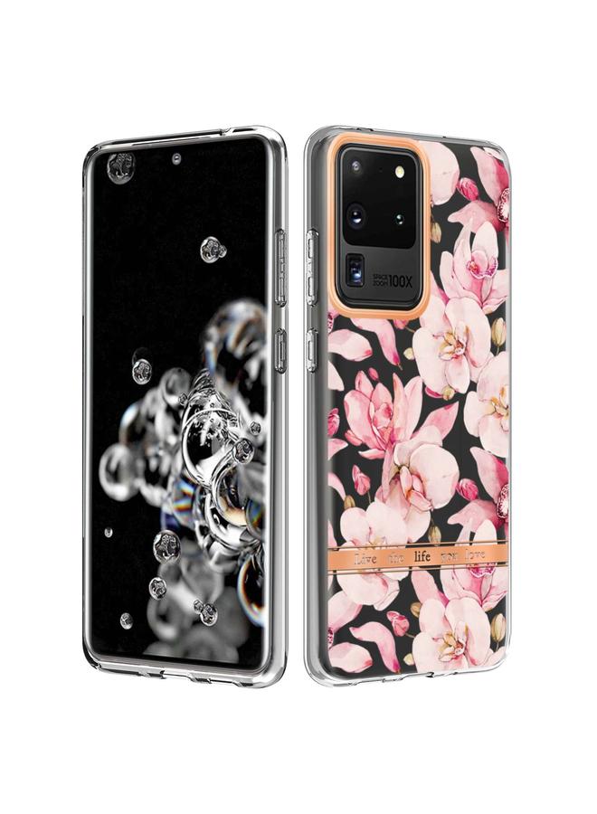 اس-توب جراب لهاتف Samsung Galaxy S20 Ultra من سلسلة الزهور والنباتات IMD TPU - Image 1