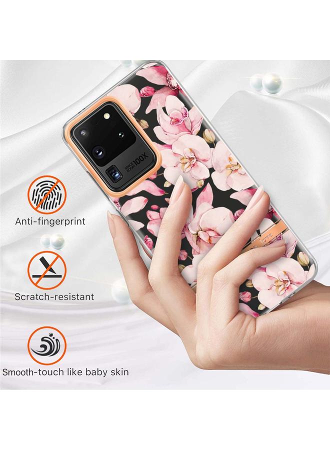 اس-توب جراب لهاتف Samsung Galaxy S20 Ultra من سلسلة الزهور والنباتات IMD TPU - Image 3