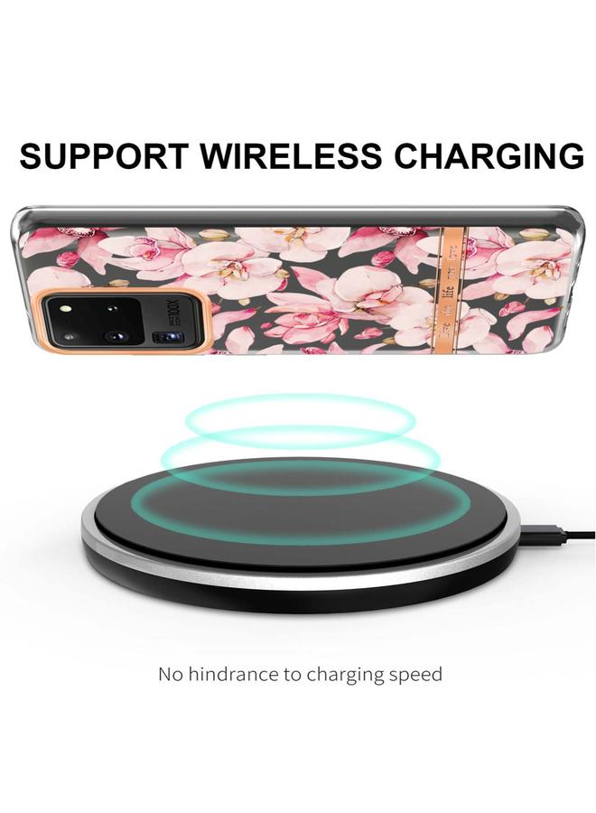 اس-توب جراب لهاتف Samsung Galaxy S20 Ultra من سلسلة الزهور والنباتات IMD TPU - Image 4