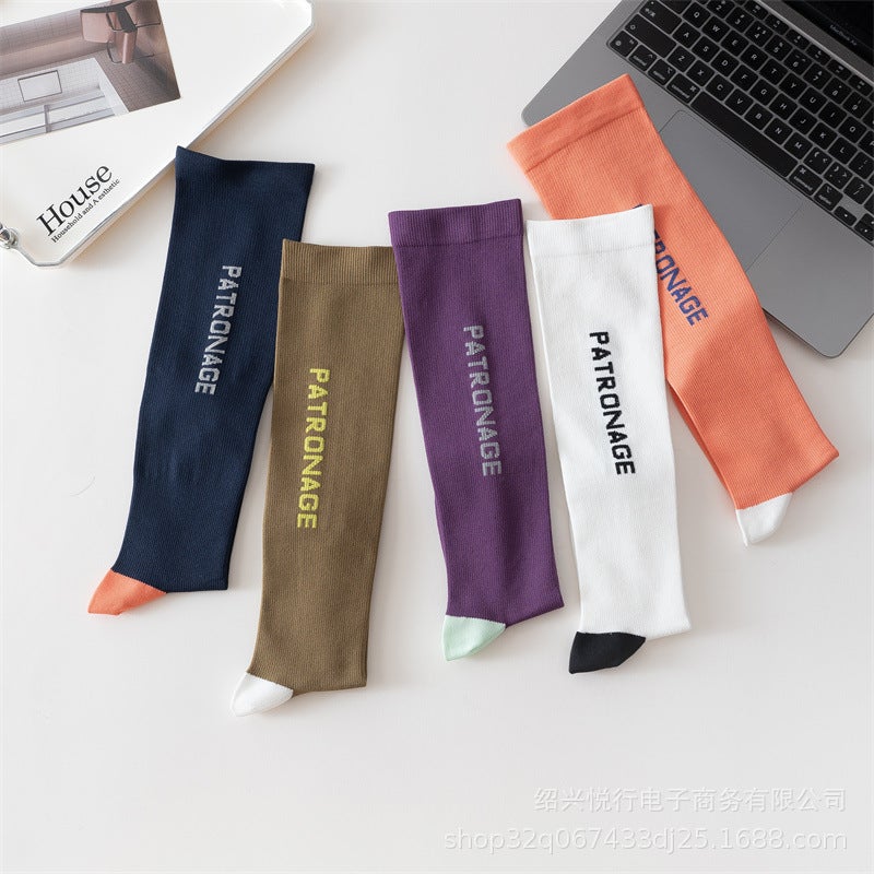 Compression Sports Socks for Women, Fitness Slimming Type, Suitable for Running, Jump Rope, Yoga, Cycling, Fashionable Ab Calf Style - Image 5