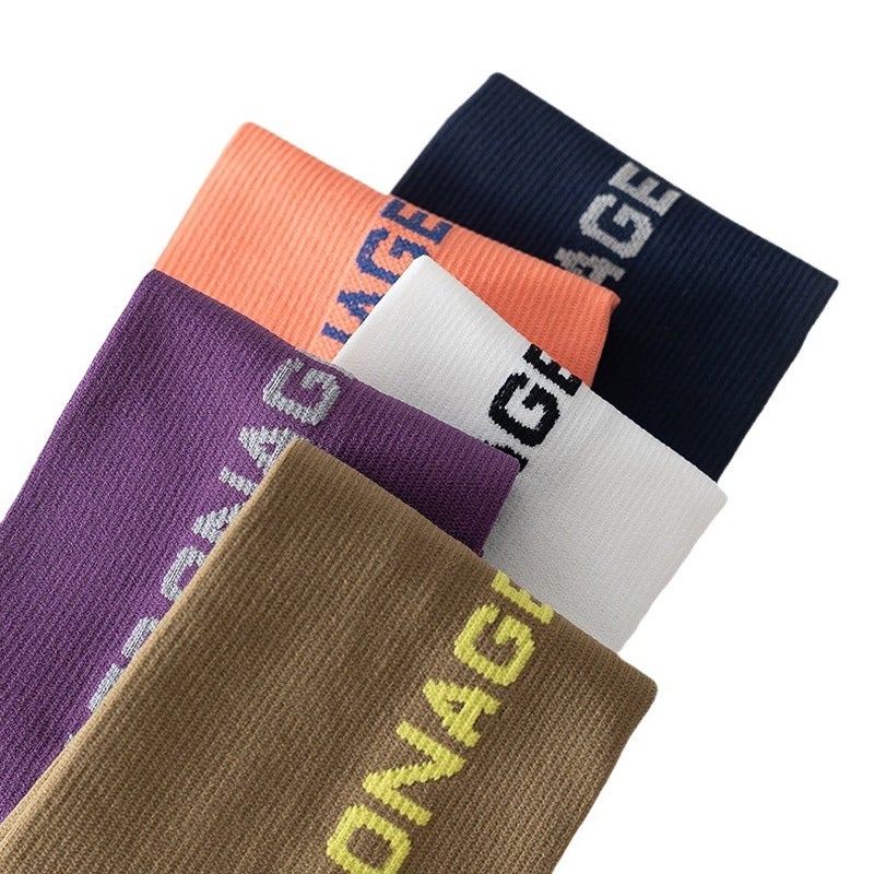 Compression Sports Socks for Women, Fitness Slimming Type, Suitable for Running, Jump Rope, Yoga, Cycling, Fashionable Ab Calf Style - Image 2