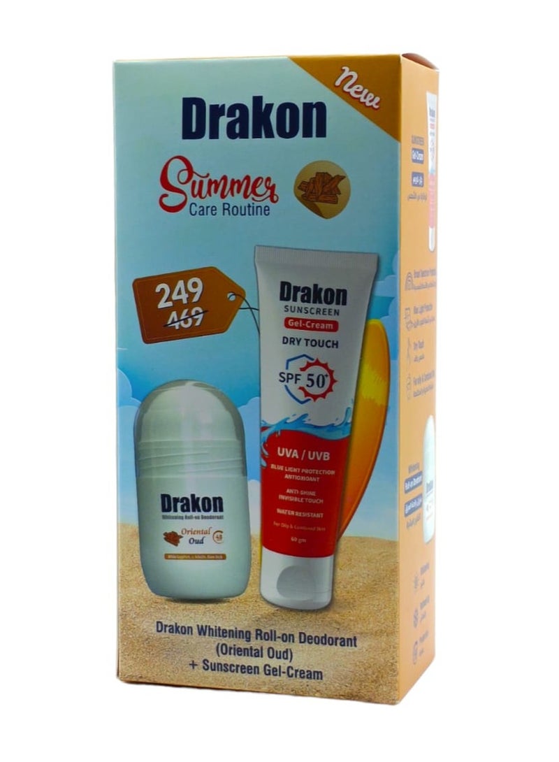 DRAKON Roll on Oud 50 ml + sunscreen gel cream 60 ml - Image 2