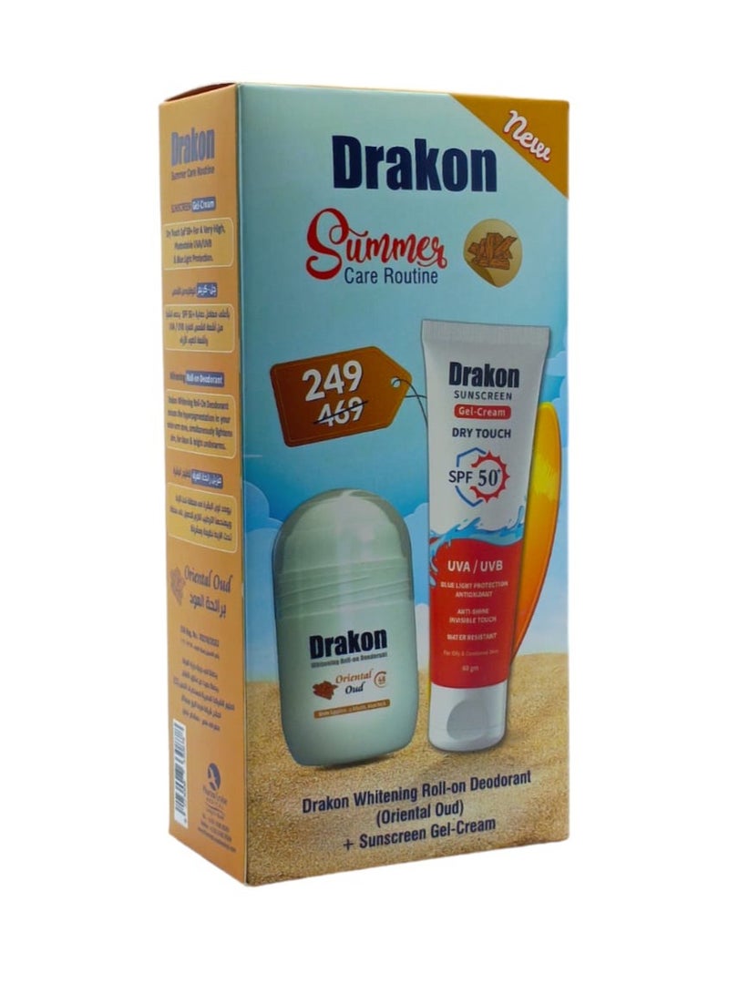 DRAKON Roll on Oud 50 ml + sunscreen gel cream 60 ml - Image 3