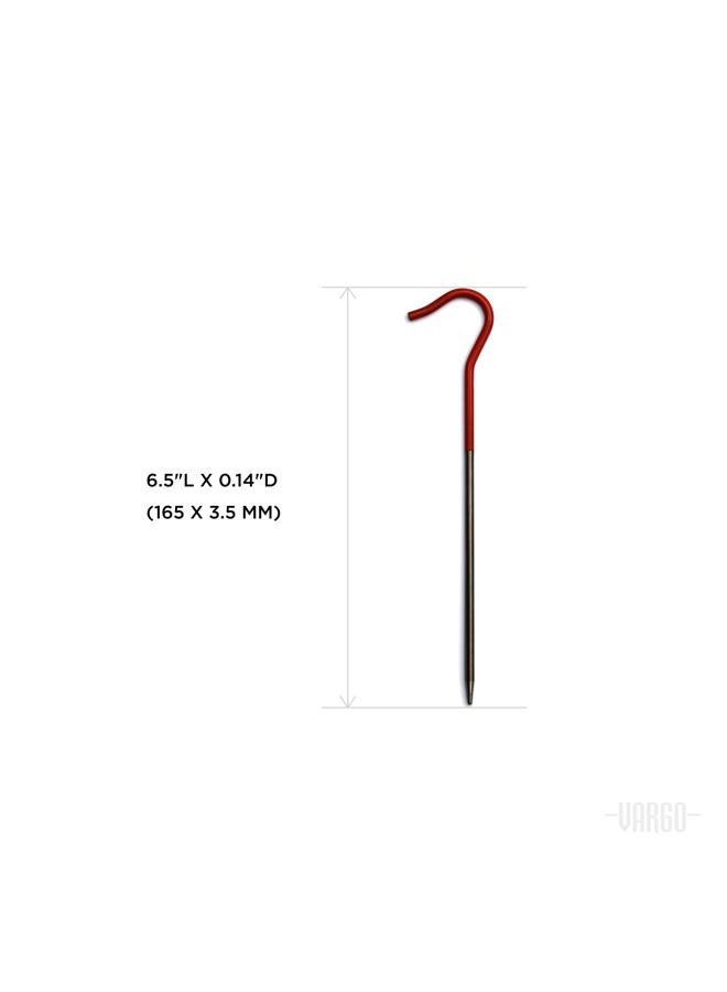Vargo Unisex's Orange Ti Shepherds Hook Stake, 4 UK - Image 4
