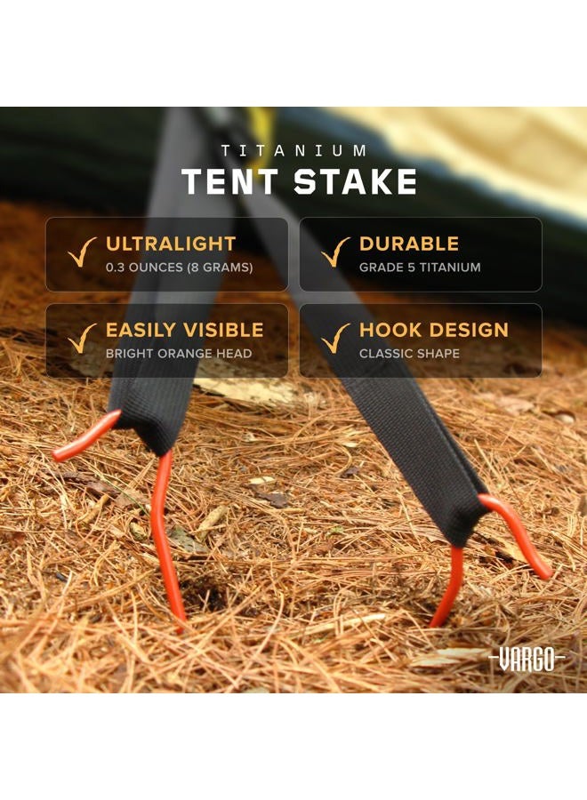 Vargo Unisex's Orange Ti Shepherds Hook Stake, 4 UK - Image 3
