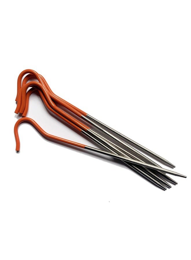 Vargo Unisex's Orange Ti Shepherds Hook Stake, 4 UK - Image 1