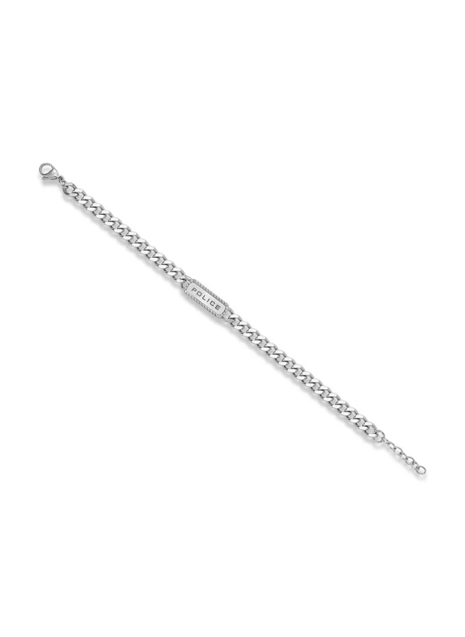 بوليس Taper Bracelet Sleek Chain with StudEmbedded Tag and Signature