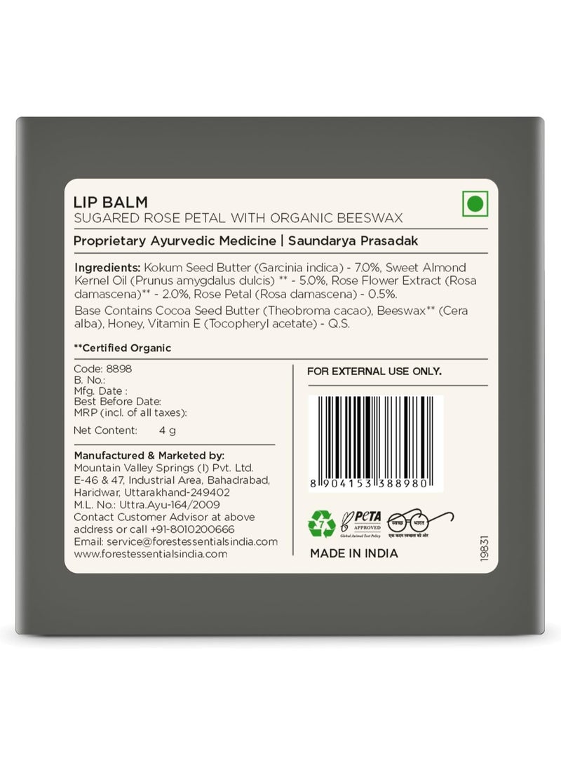 فورست اسينشالز مرطب شفاه فوريست إسينشالز لوشس سكري بتلات الورد، 4 غرام - Image 3